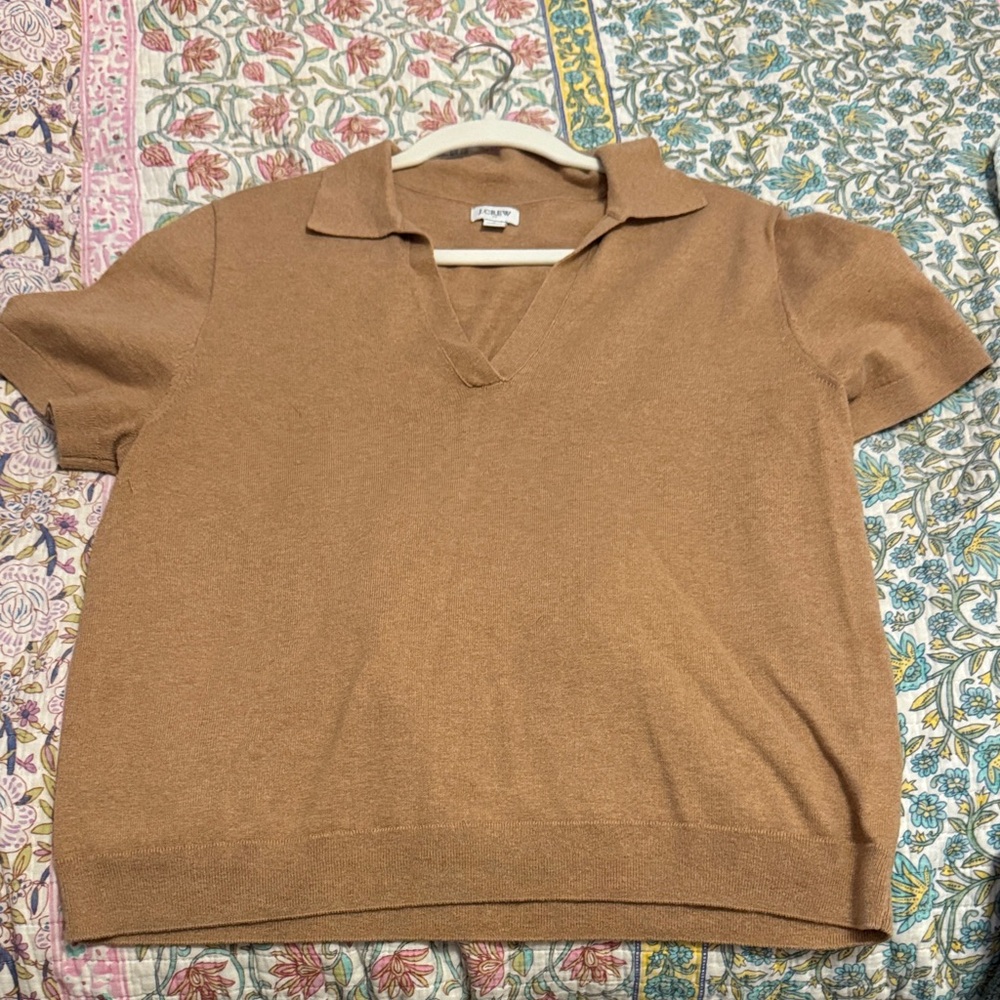 J. Crew Men's Brown V-Neck Sweater
